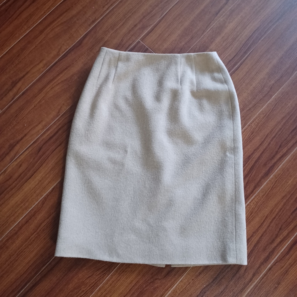 Vintage Talbots Petites Pure Camel Hair Pencil Skirt